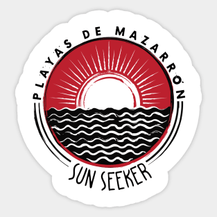 Playas de Mazarron - Sun Seeker V02 Sticker